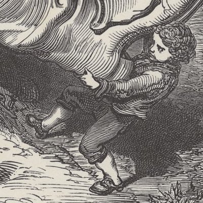 Le petit poucet : les bottes (Contes de Perrault, Hetzel, 1867) - Doré