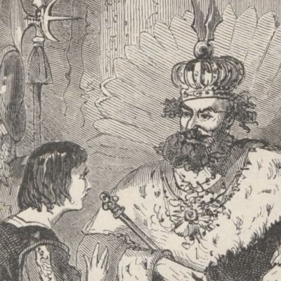 La belle aux cheveux d’or. Avenant & le roi (Contes de fées, Hachette, 1871) - Bertall