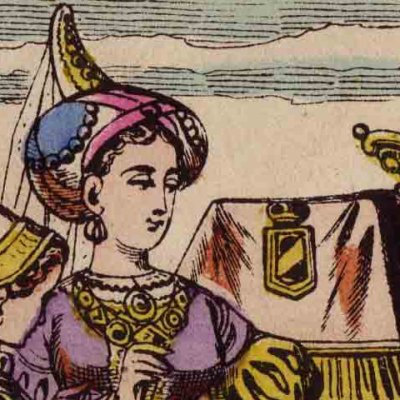 La citrouille changée en carrosse (Cendrillon, livre d’images d’Épinal)