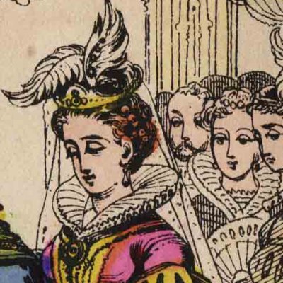 Cendrillon introduite par le fils du roi (Cendrillon, livre d’images d’Épinal)
