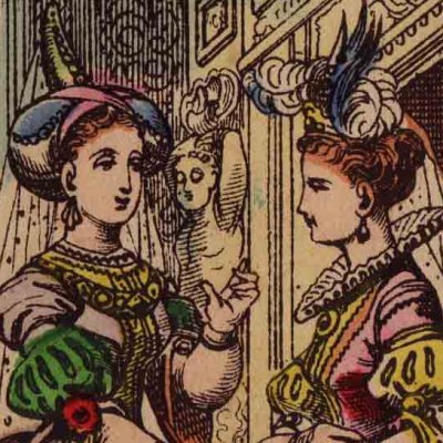 La marraine rend les habits magnifiques (Cendrillon, livre d’images d’Épinal)