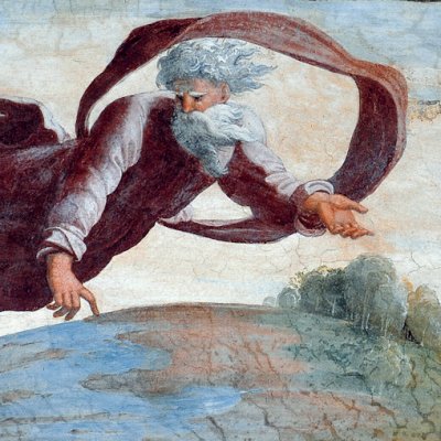 Dieu sépare les eaux (loge de Raphaël, 1ère travée) - atelier de Raphaël