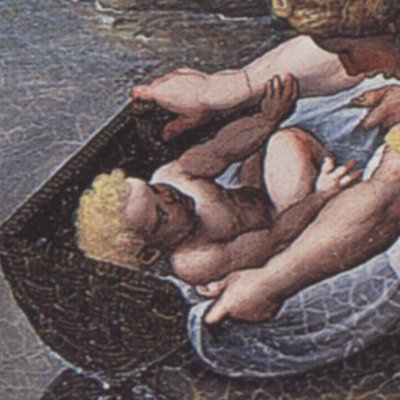 Moïse sauvé des eaux (loge de Raphaël, 8e travée) - atelier de Raphaël