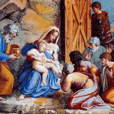 Adoration des bergers (loge de Raphaël) - atelier de Raphaël
