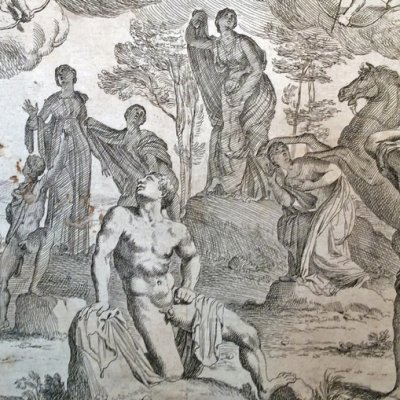 Apollon & Diane perçant de leurs flèches les enfants de Niobé - François Perrier