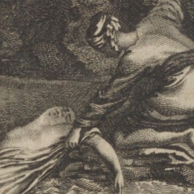 The shepherd Canfu rescues the genie Ginaraha (Les Contes des génies, t. 1, 1782)