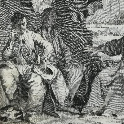 Mirglip & Adhim hearing Phesoj Ecneps (The Tales of the Genii, 1764) - Walker