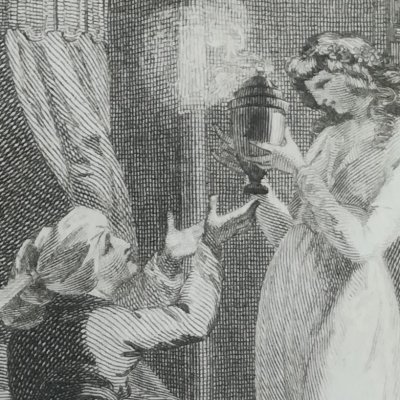 Nourjahad and his good genie (Novelist's Mag, n°23, 1788) - Burney
