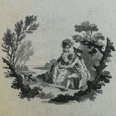 Vignette on the title page (Genii, Novelist's Mag, 1780) - Stothard