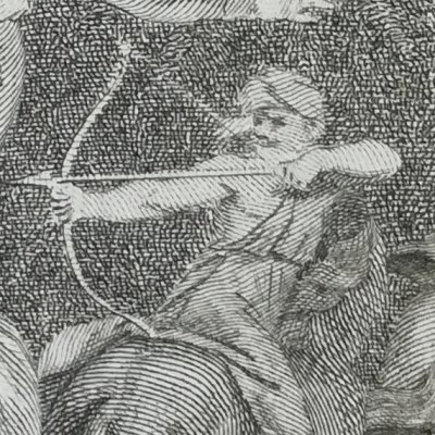 Urad sauvée du lion (Genii, Novelist’s Mag, 1780) - Stothard