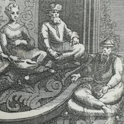 The Mandarin Fum-Hoam. Frontispiece (Gueulette, Chinese Tales, 1745)