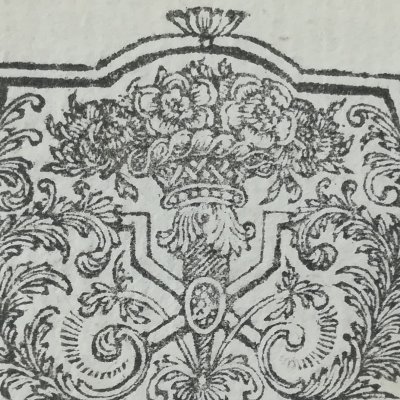 Cul de lampe à la corne d’abondance (Gueulette, Chinese Tales, 1745)
