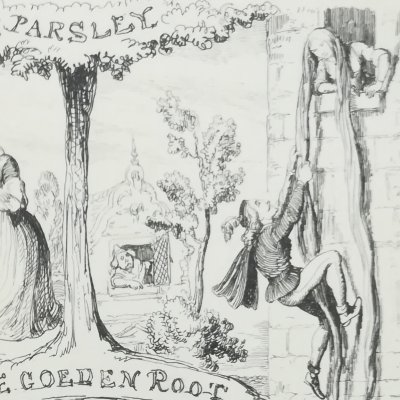 Parsley - Porziella - The 3 Sisters (Pentamerone, Londres, 1848) - Cruikshank