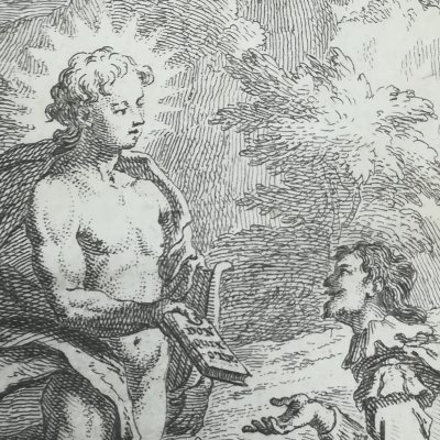 Frontispice du 1er volume (Select Coll. of Novels, Watts, 1729)