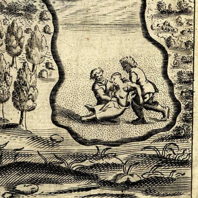 Frontispice (Zayde. A Spanish History, or, Romance, Londres, 1678)