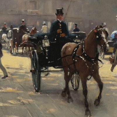 Avenue parisienne - Jean Béraud