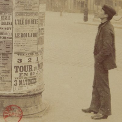 Colonne Morris, place Denfert-Rochereau - Eugène Atget