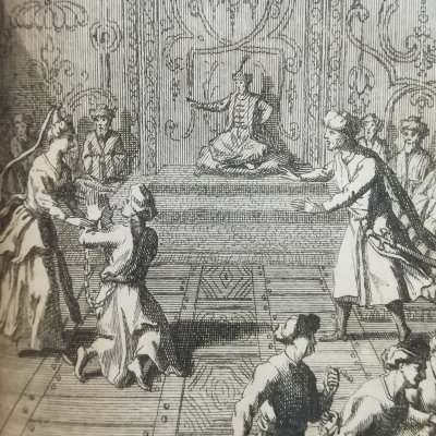 Moslema est sauvé par sa fidèle épouse (Les Avantures d’Abdalla, vol. 2, 1712)