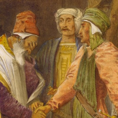 Réconciliation des Montaigus et des Capulets (esquisse) - Leighton
