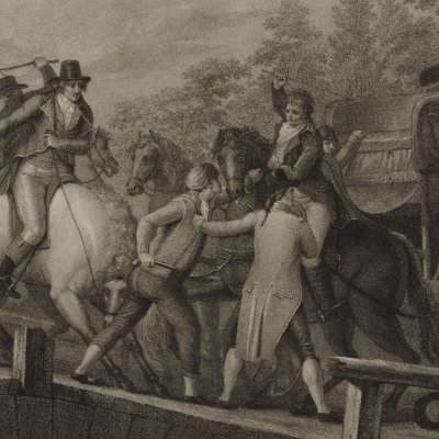 Arrestation du roi Louis XVI à Varennes, 21 juin 1791 - Bovi d’après Pellegrini