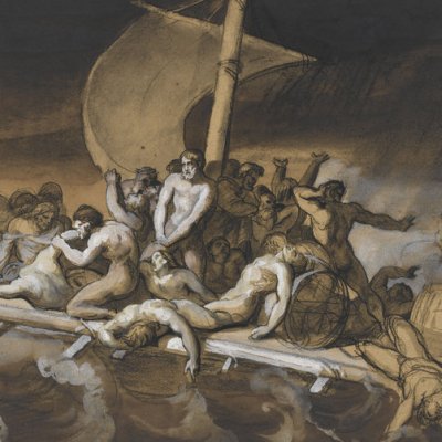 Scène de cannibalisme sur le radeau de la Méduse - Géricault