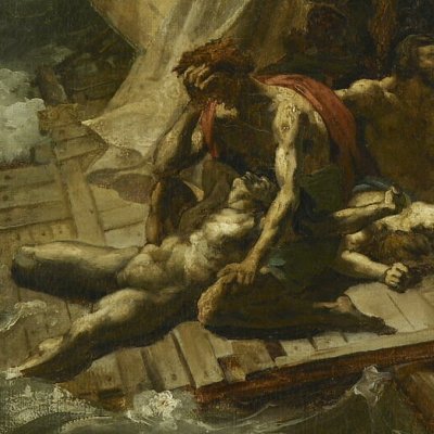 Le radeau de la Méduse (1ère esquisse sur toile) - Géricault