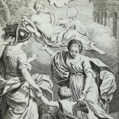 Frontispice (Illustres Françaises, 1750) - Yver