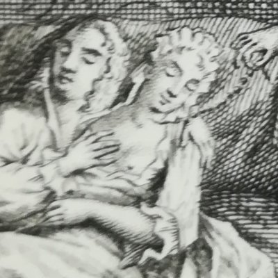 Des Frans surprend Galloüin avec Sylvie (Illustres Françaises, 1750) - Yver