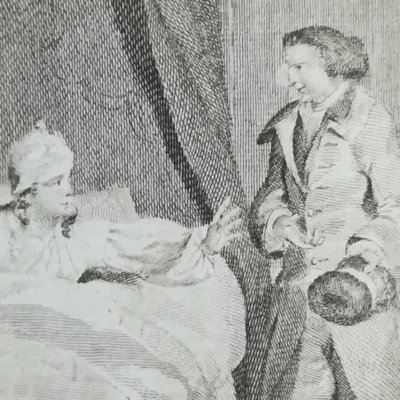 Visite de Jones à Lady Bellaston ?  (Tom Jones, Novelist’s Mag 1781) - Stothard