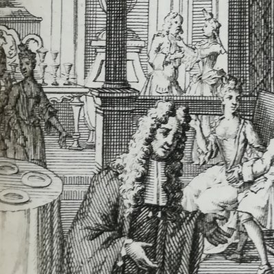 Du Puis réconcilie Des Rosnais (Illustres Françaises, 1750) - Coster