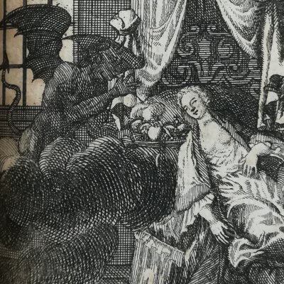 Le Diable insuffle la coquetterie à une Dame (Betrachtungen des Robinson Crusoe)