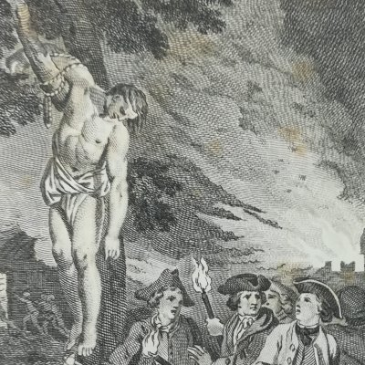 Massacre à Madagascar (Robinson Crusoe, Novelist’s Mag, 1781) - Stothard