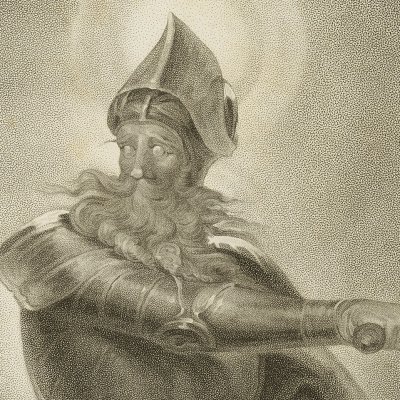 Hamlet, Horatio et Marcellus face au fantôme - Thew d'après Henry Fuseli