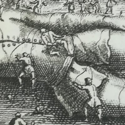 Gulliver prisonnier des Lilliputiens (Gulliver, tr.fr. Paris, 1727)