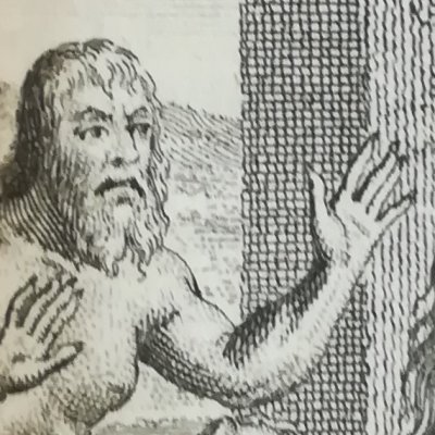 Un Houyhnhnm et ses Yahous (Gulliver, tr.fr. Paris, 1727)