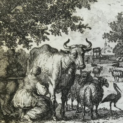 Page de titre du voyage à Brobdingnag (Gulliver, tr. néerl., La Haye 1727)