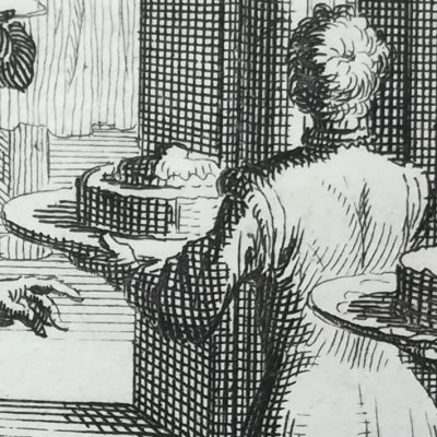 Nouvelle 10. Les pastés d’anguille (100 Nlles Nlles, Cologne, 1701) - De Hooghe