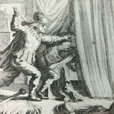 Nouvelle 43. Les cornes marchandes (100 Nlles Nlles, Cologne, 1701) - De Hooghe