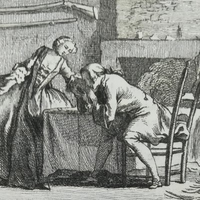 Le Faucon (La Fontaine, Contes, 1743) - Cochin