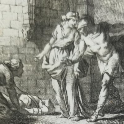 La matrone d’Éphèse (La Fontaine, Contes, 1743) - Cochin