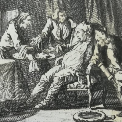 Le glouton (La Fontaine, Contes, 1743) - Cochin
