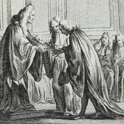 Le juge de Mesle (La Fontaine, Contes, 1743) - Cochin
