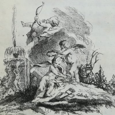 Page de titre du tome 2nd (La Fontaine, Contes, 1743) - Cochin