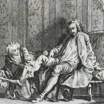 La courtisane amoureuse (La Fontaine, Contes, 1743) - Cochin