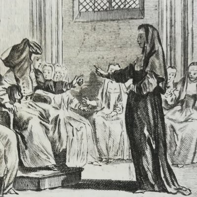 Le psautier (La Fontaine, Contes, 1743) - Cochin