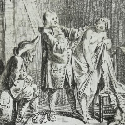 La jument du compère Pierre (La Fontaine, Contes, 1743) - Cochin