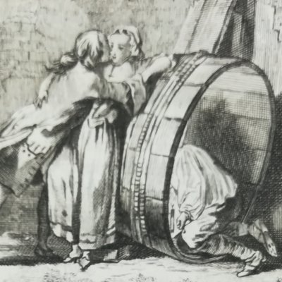 Le cuvier (La Fontaine, Contes, 1743) - Cochin