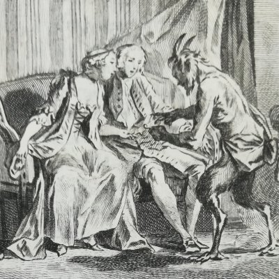 La chose impossible (La Fontaine, Contes, 1743) - Cochin