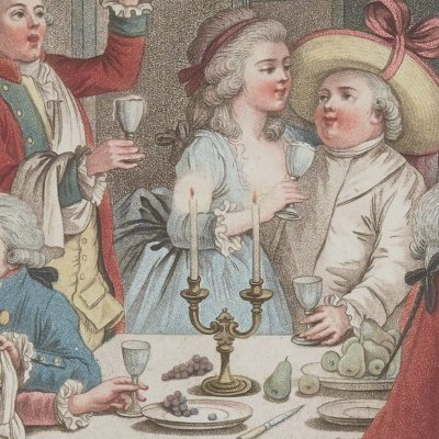 Le souper - Bonnet d’après Huet