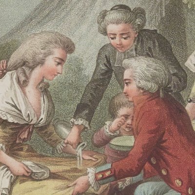 Le déjeuner (noté Le Déjeuné) - Bonnet d’après Huet